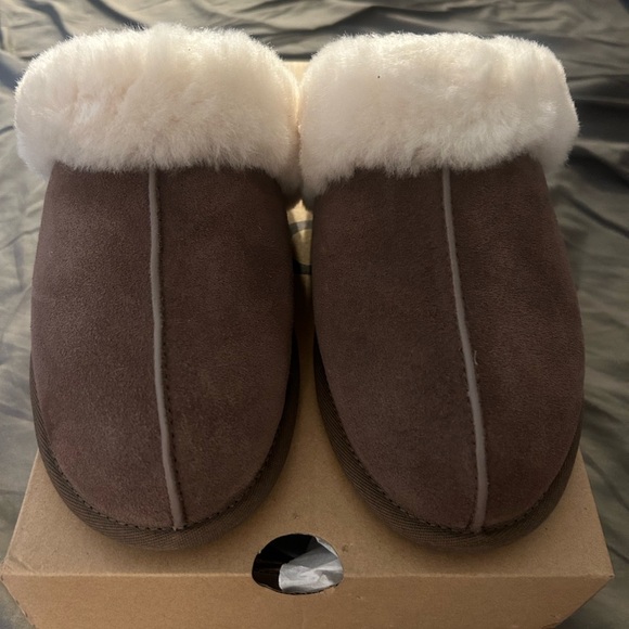 UGG Sheepskin Suede Slippers - Picture 3 of 7